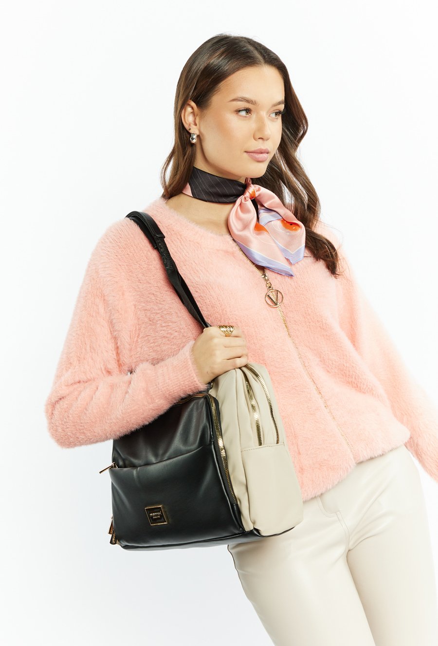 Torba damska z delikatnym wzorem