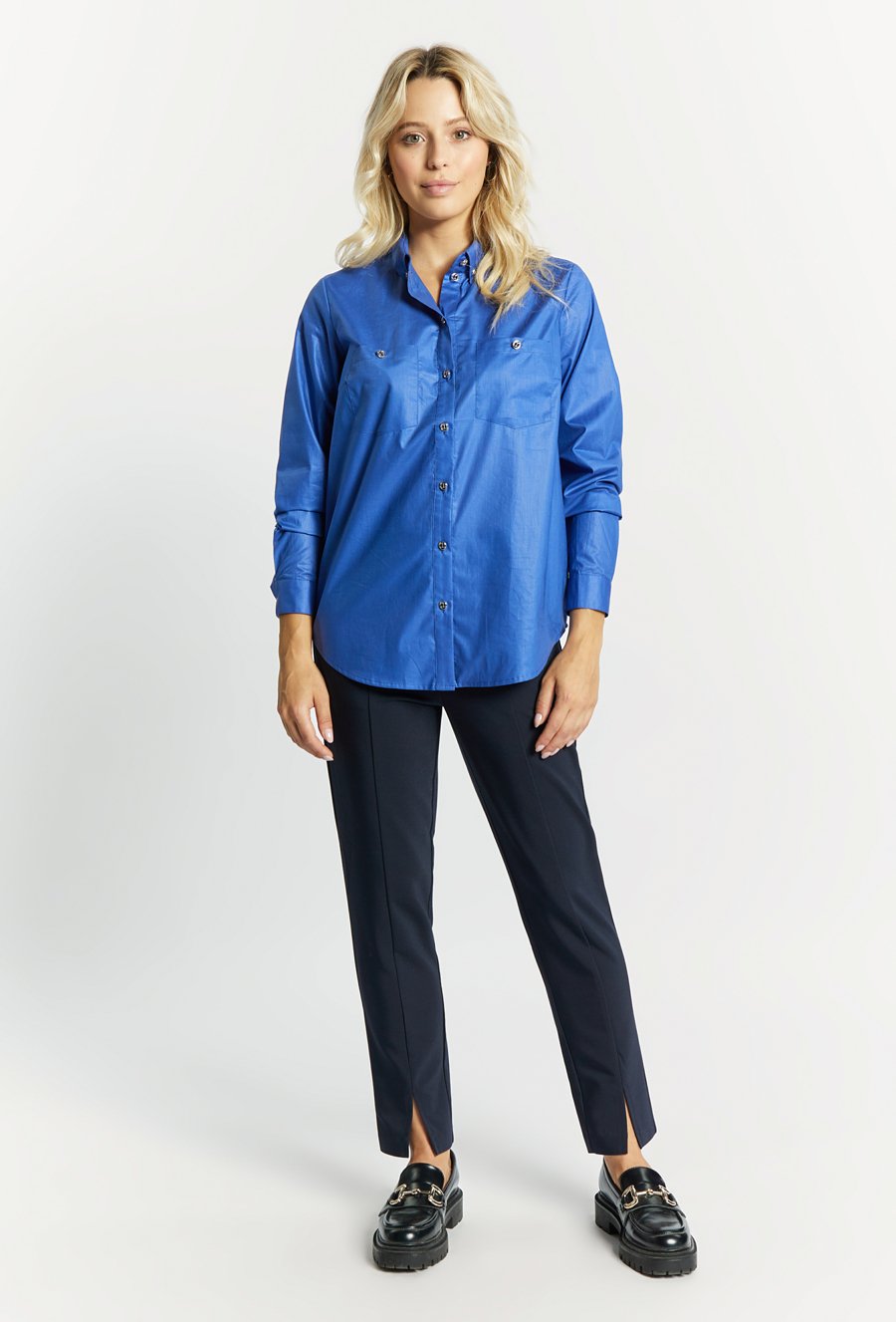 Bawełniana koszulowa bluzka