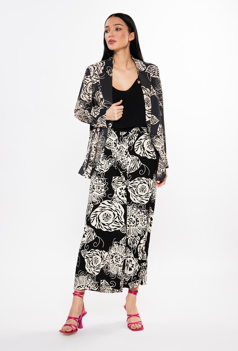 Spodnie z szeroką nogawką