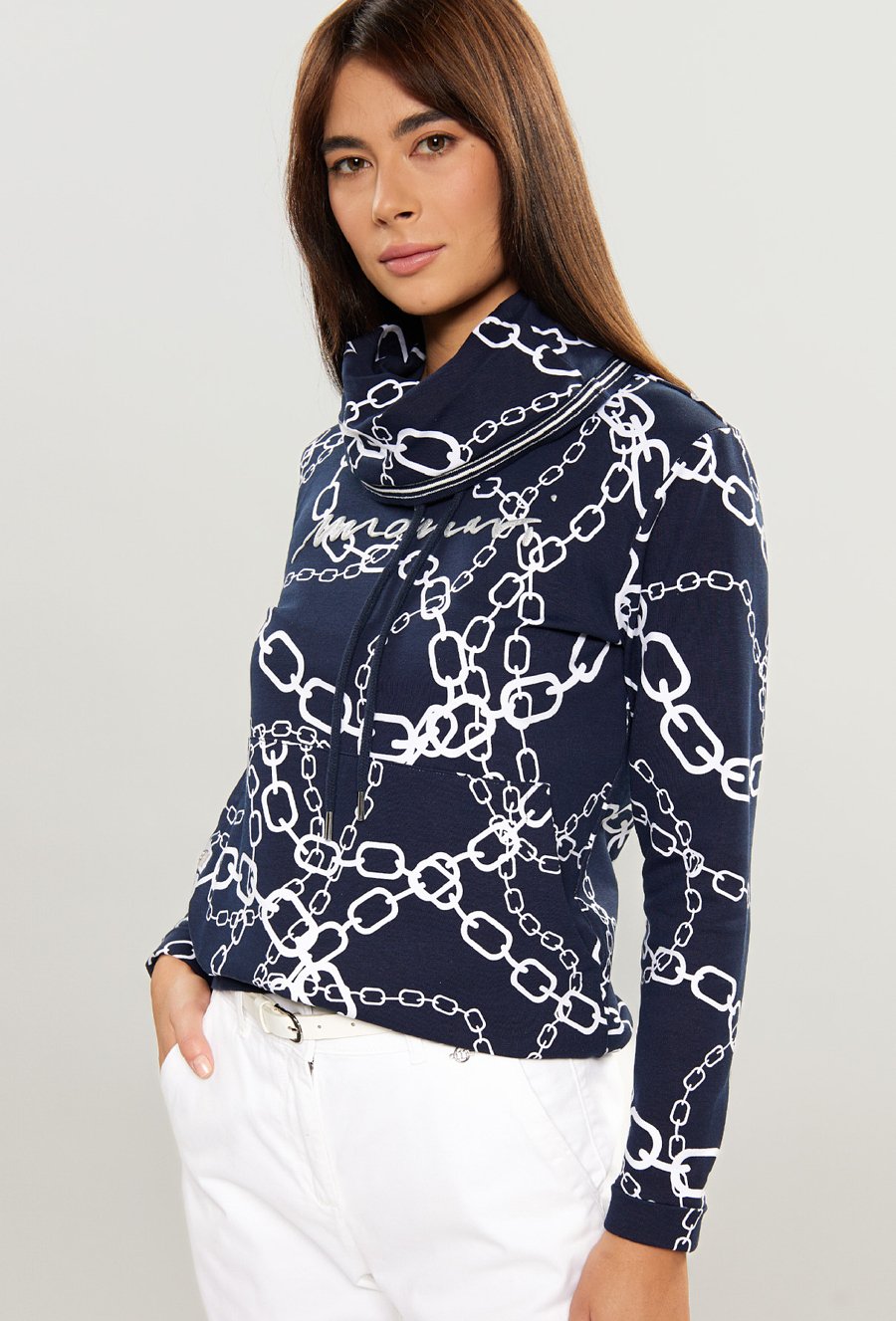 Bawełniana bluza z wzorem