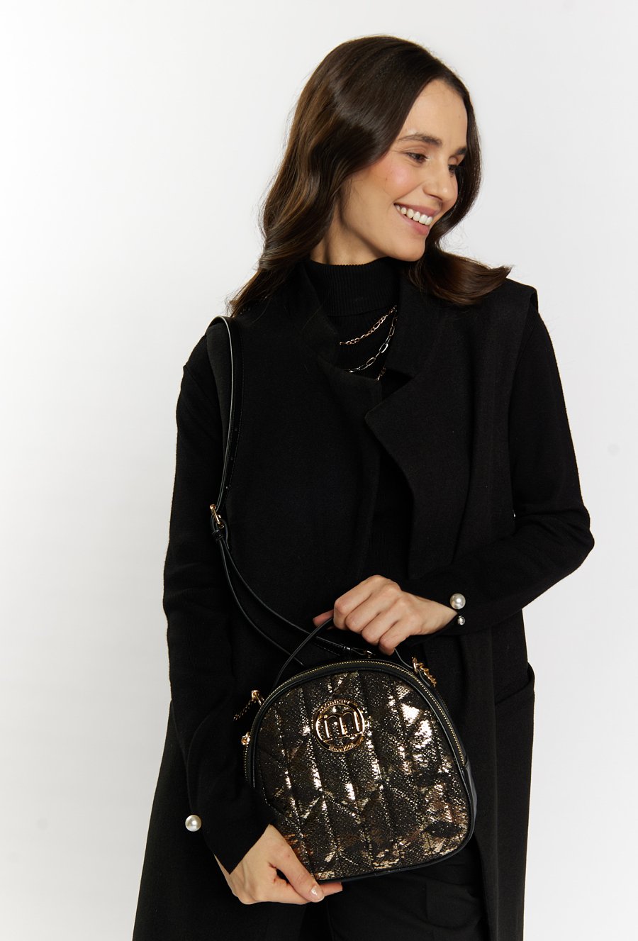 Wzorzysty kuferek damski