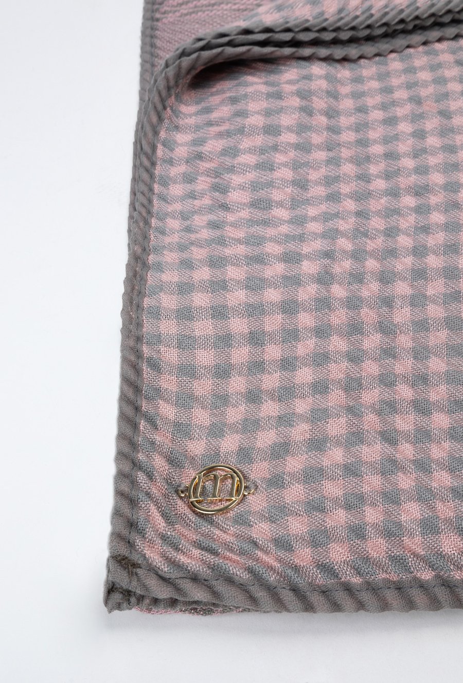 Szal z wzorem w pepitkę