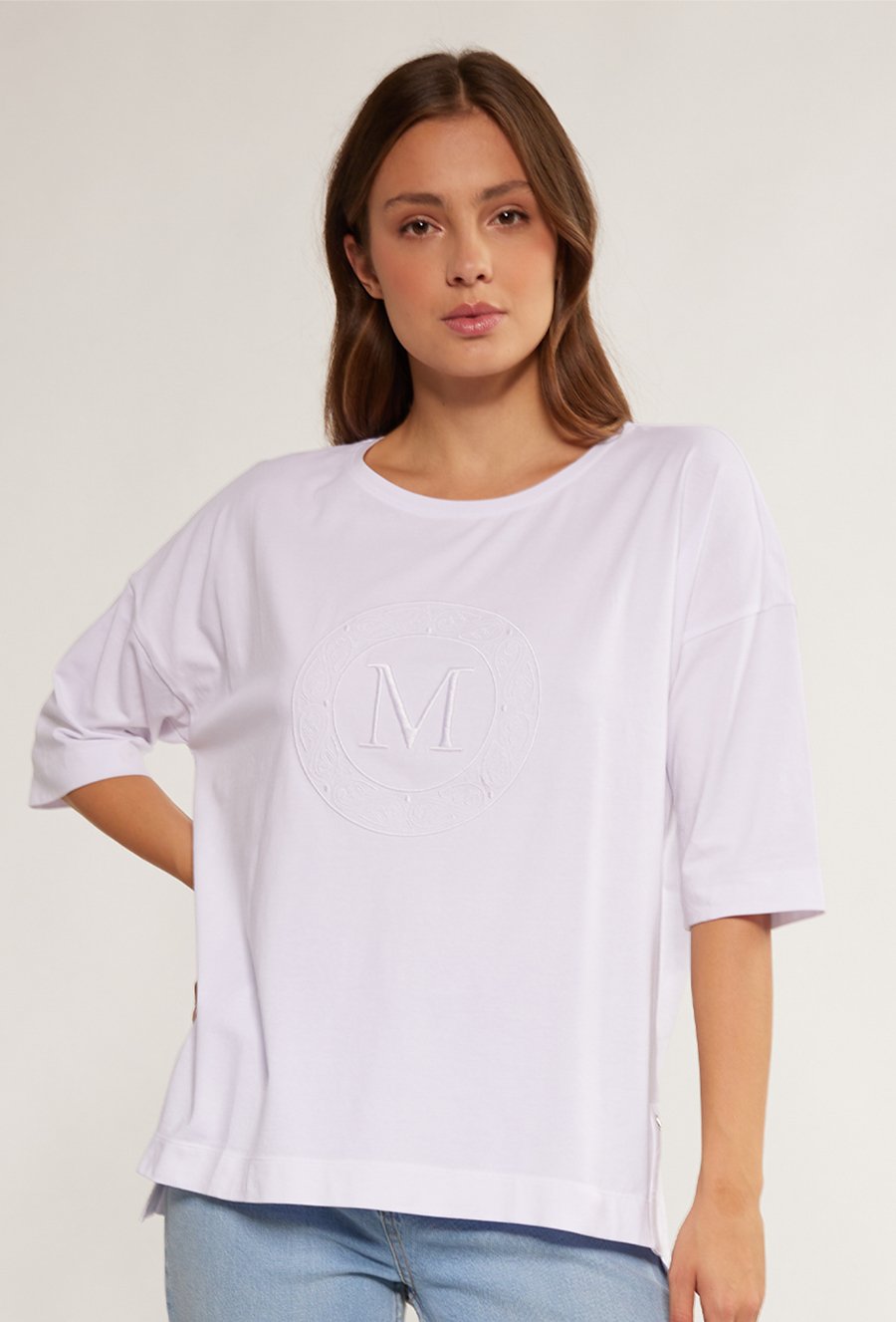 Bawełniany t-shirt z logo