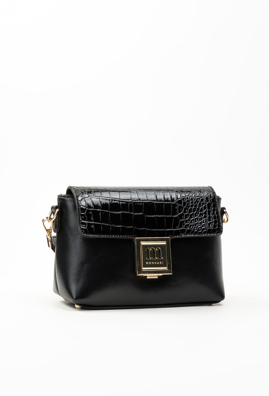 Torba damska z wzorzystą klapą