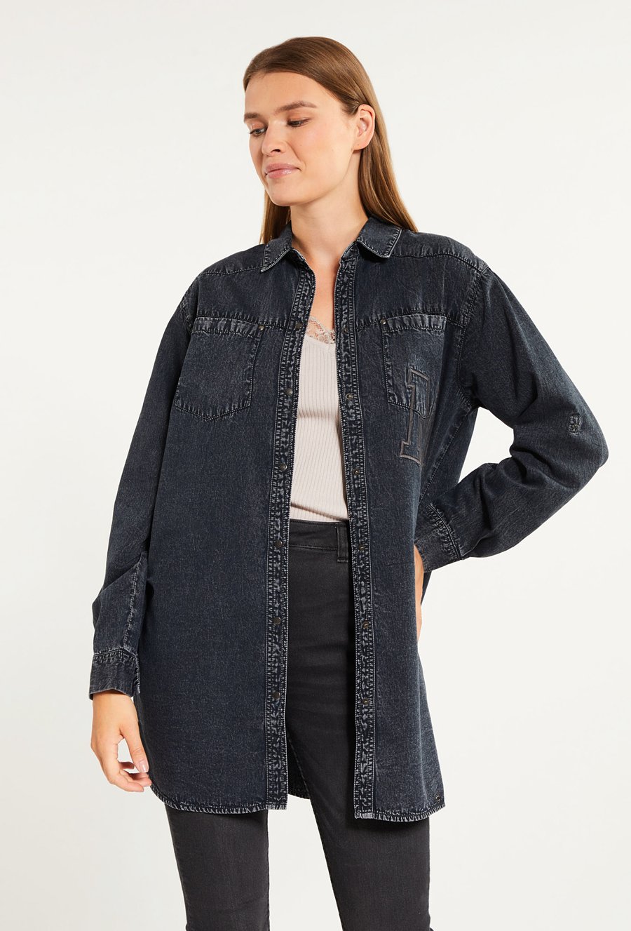 Jeansowa koszula damska