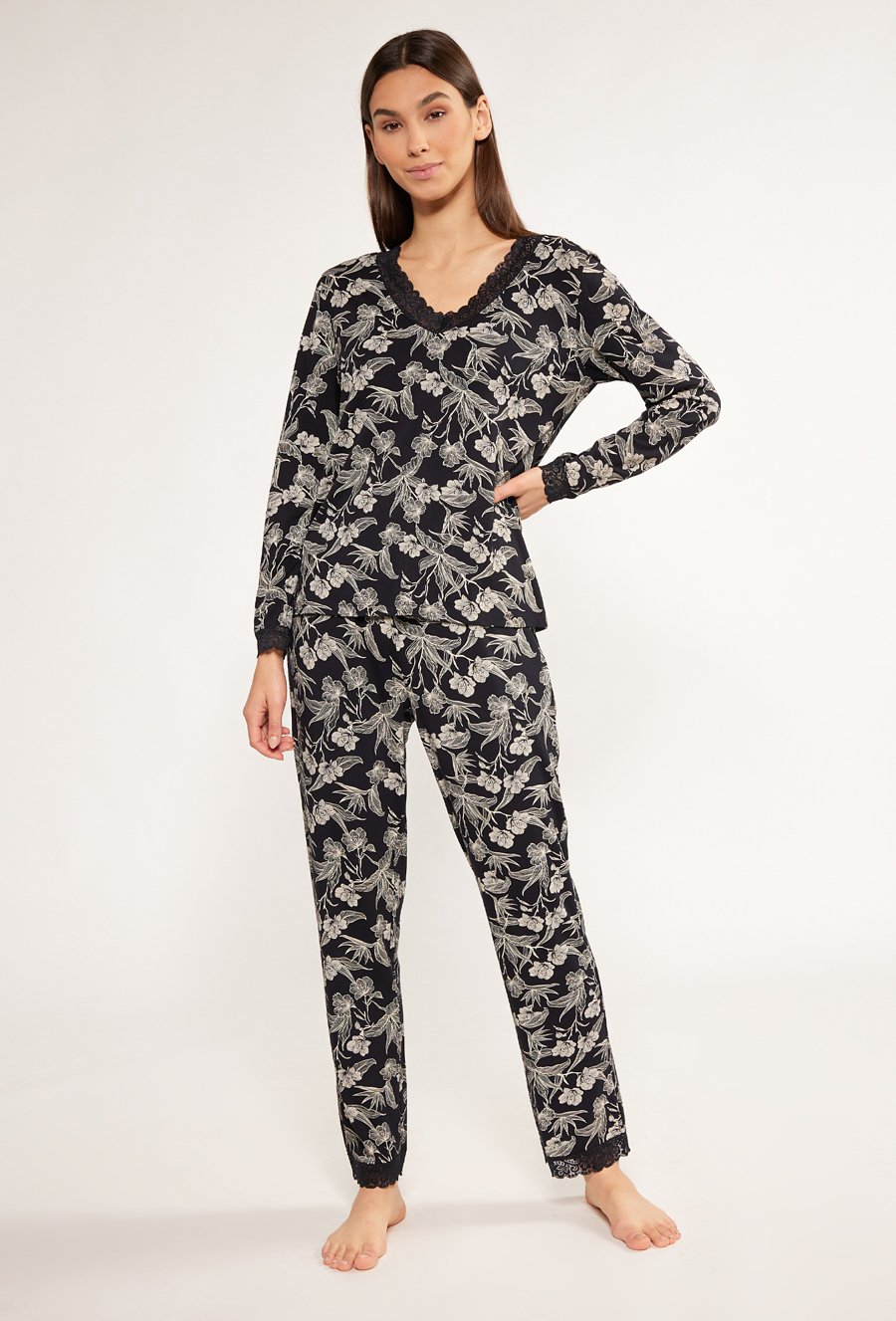 Wzorzysta g&oacute;ra od piżamy