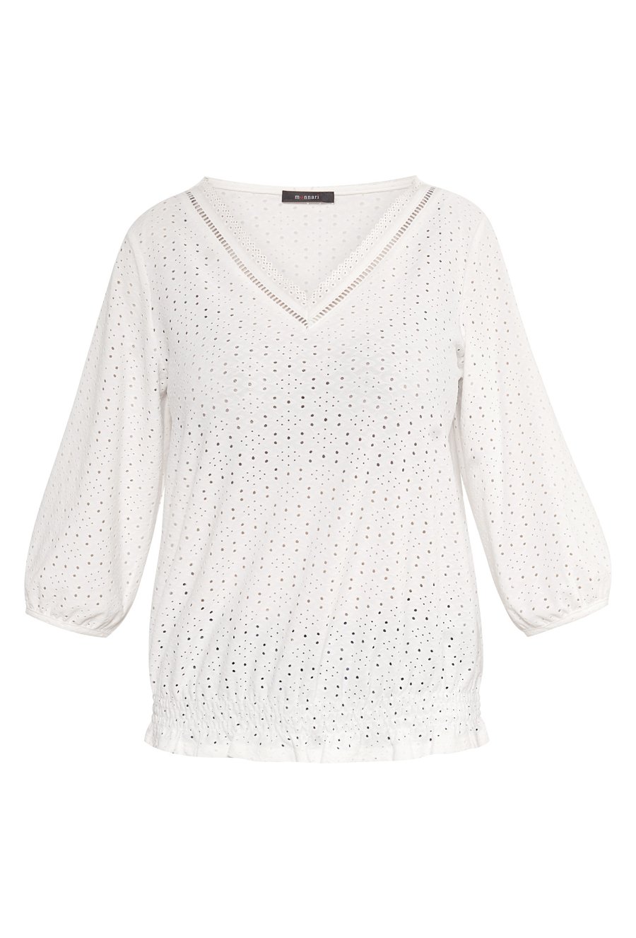 Ażurowa bluzka ze ściągaczem