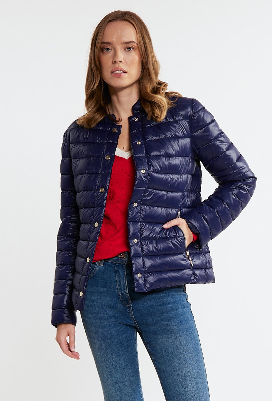 Pikowana kurtka damska