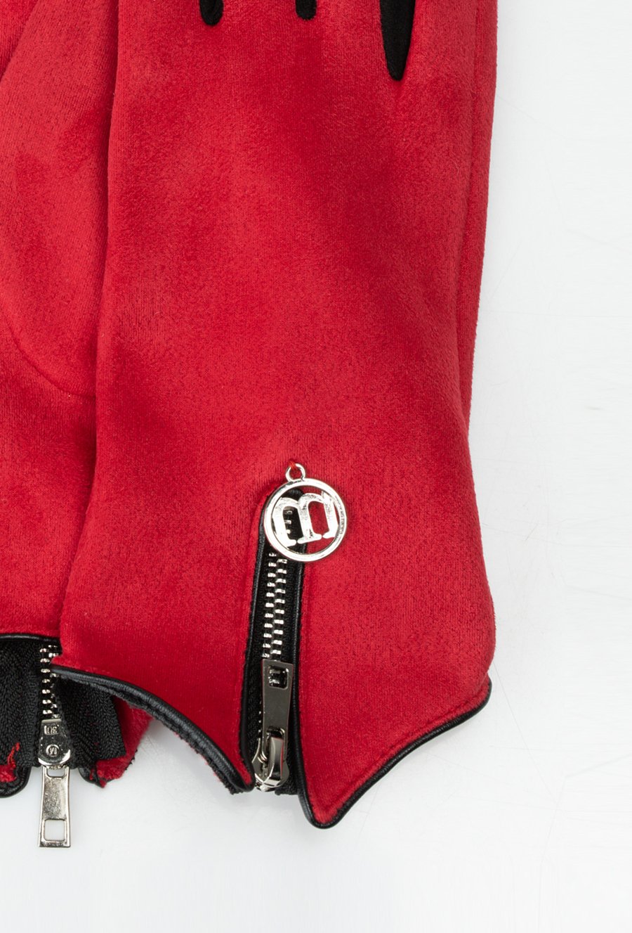 Rękawiczki z ozdobnym suwakiem