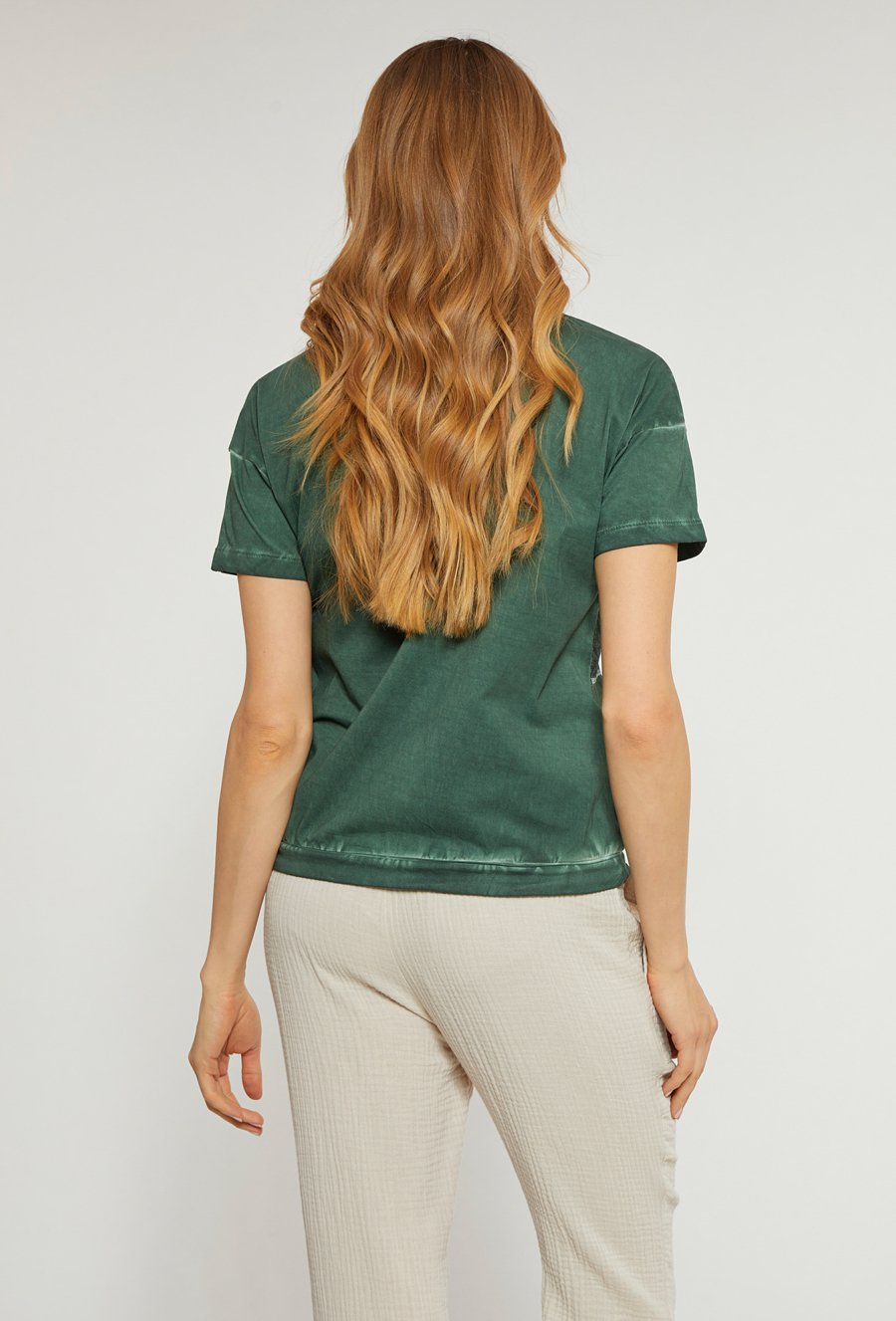 T-shirt damski z wzorem