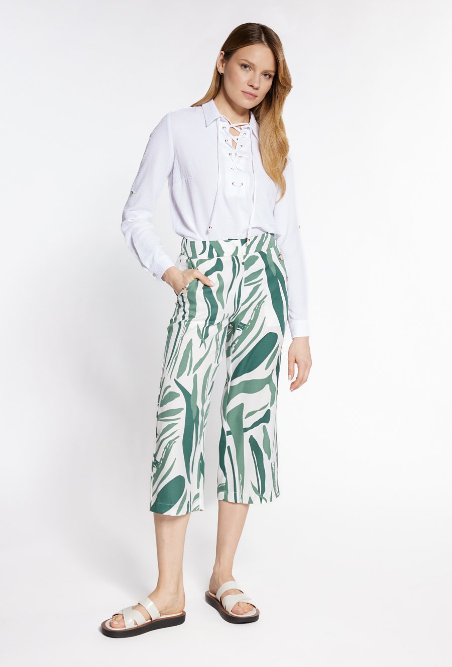 Bluzka damska z wiązaniem