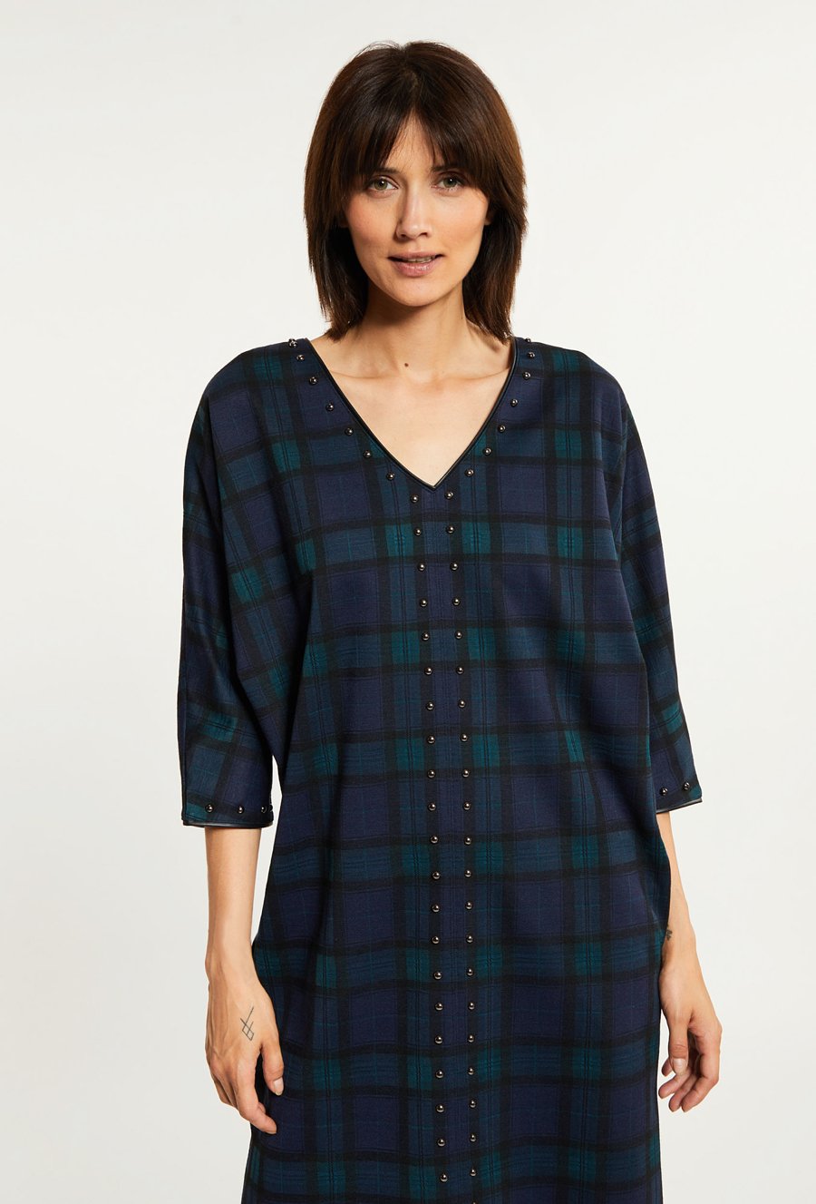 Sukienka damska w kratę