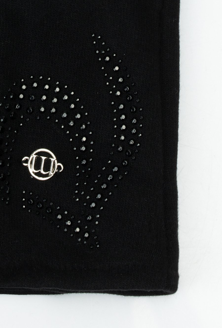 Rękawiczki z dżetowym zdobieniem