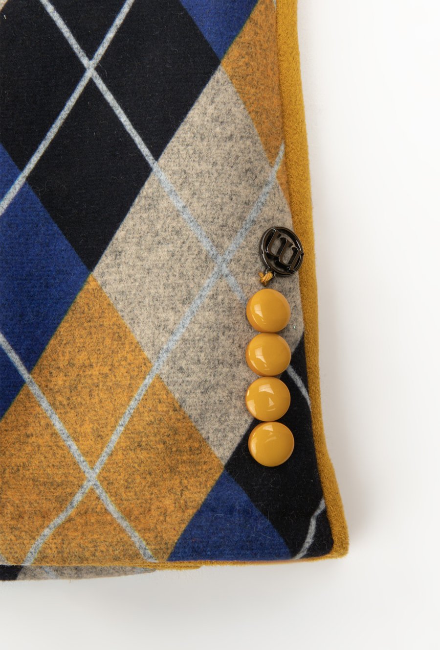 Rękawiczki z wzorem w kratę