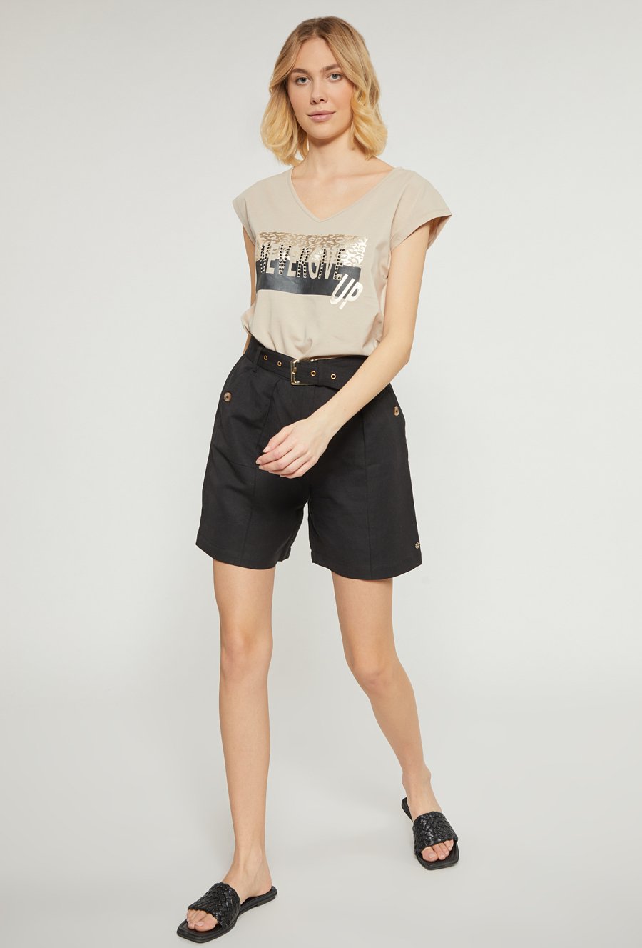 T-shirt damski z napisem