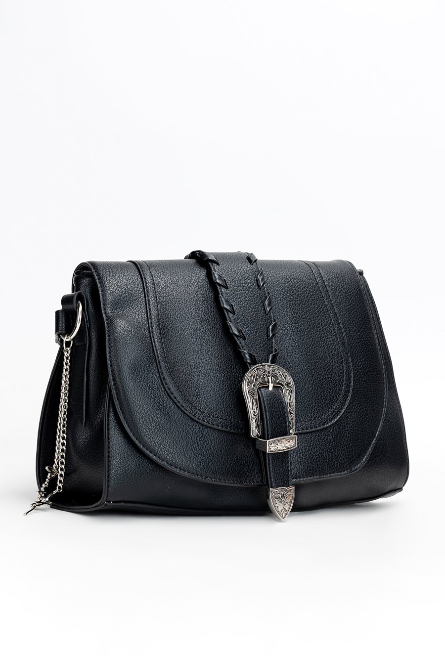 Torba damska z ozdobnym paskiem