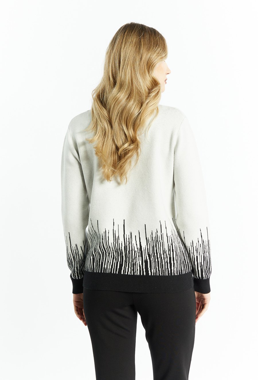 Sweter damski z wzorem