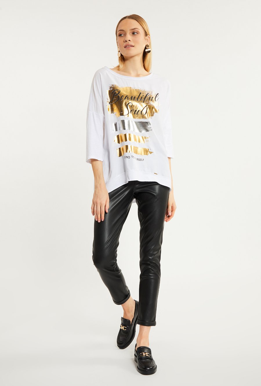 Bluzka damska z dłuższym tyłem