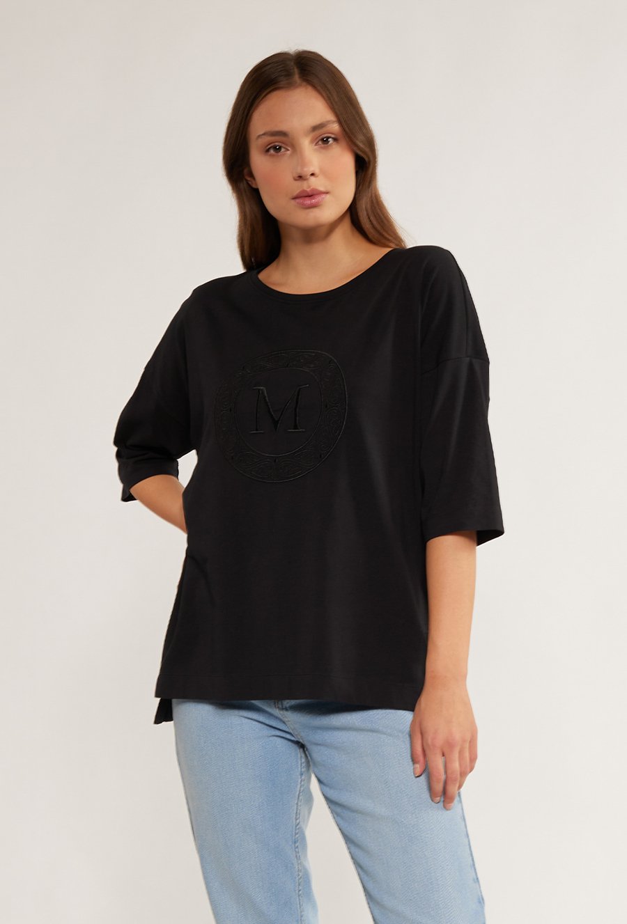 Bawełniany t-shirt z logo