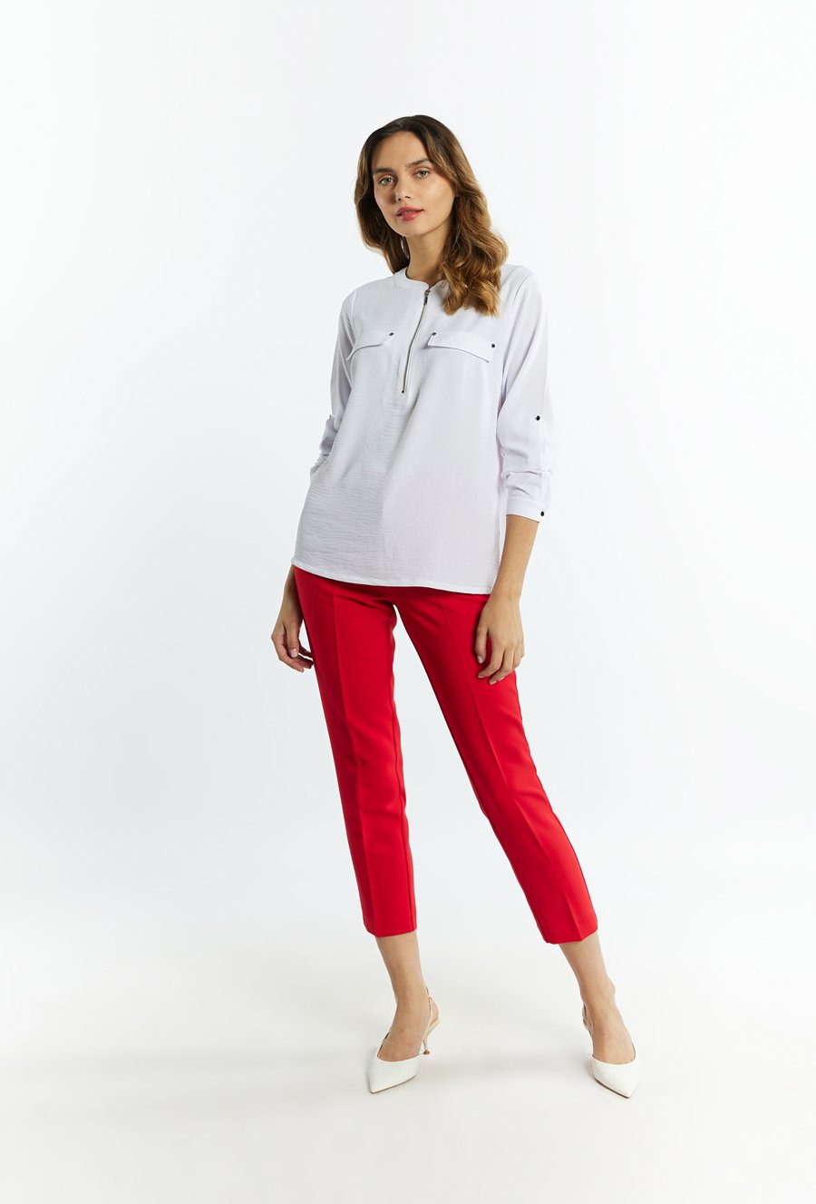 Koszulowa bluzka damska