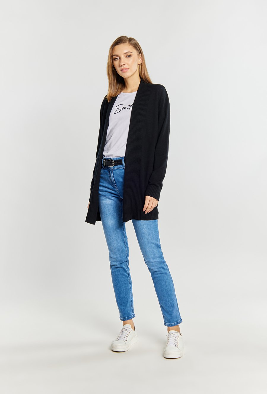 Kardigan z długim rękawem