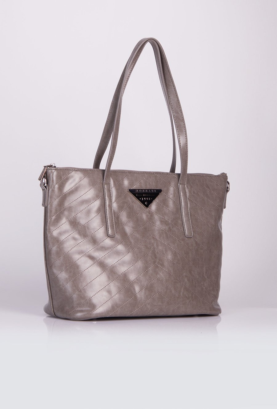 Elegancki shopper z wzorem w jodełkę