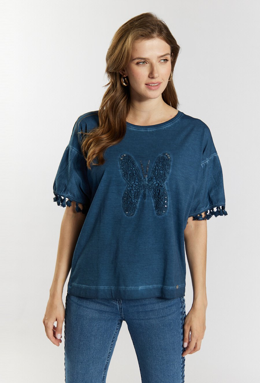 Bluzka z ozdobnym wzorem