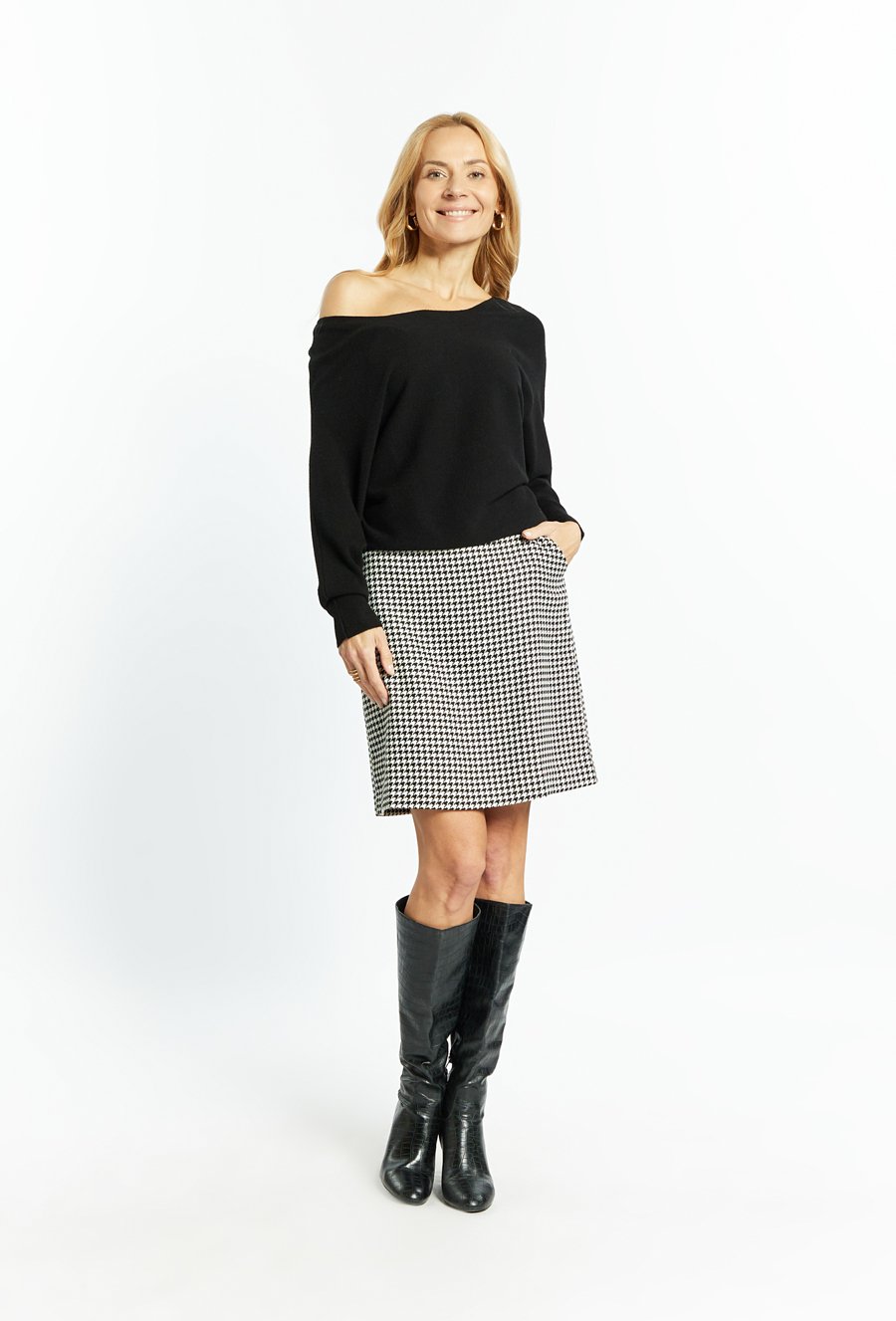 Wiskozowy sweter damski