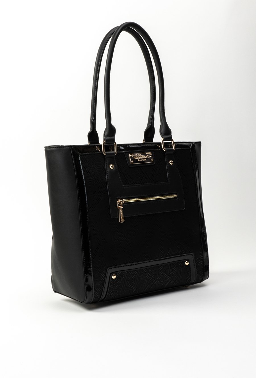 Shopper z wzorzystym panelem