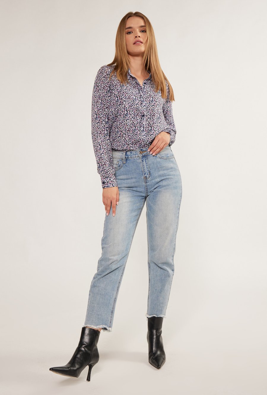 Kwiecista, wiskozowa koszula