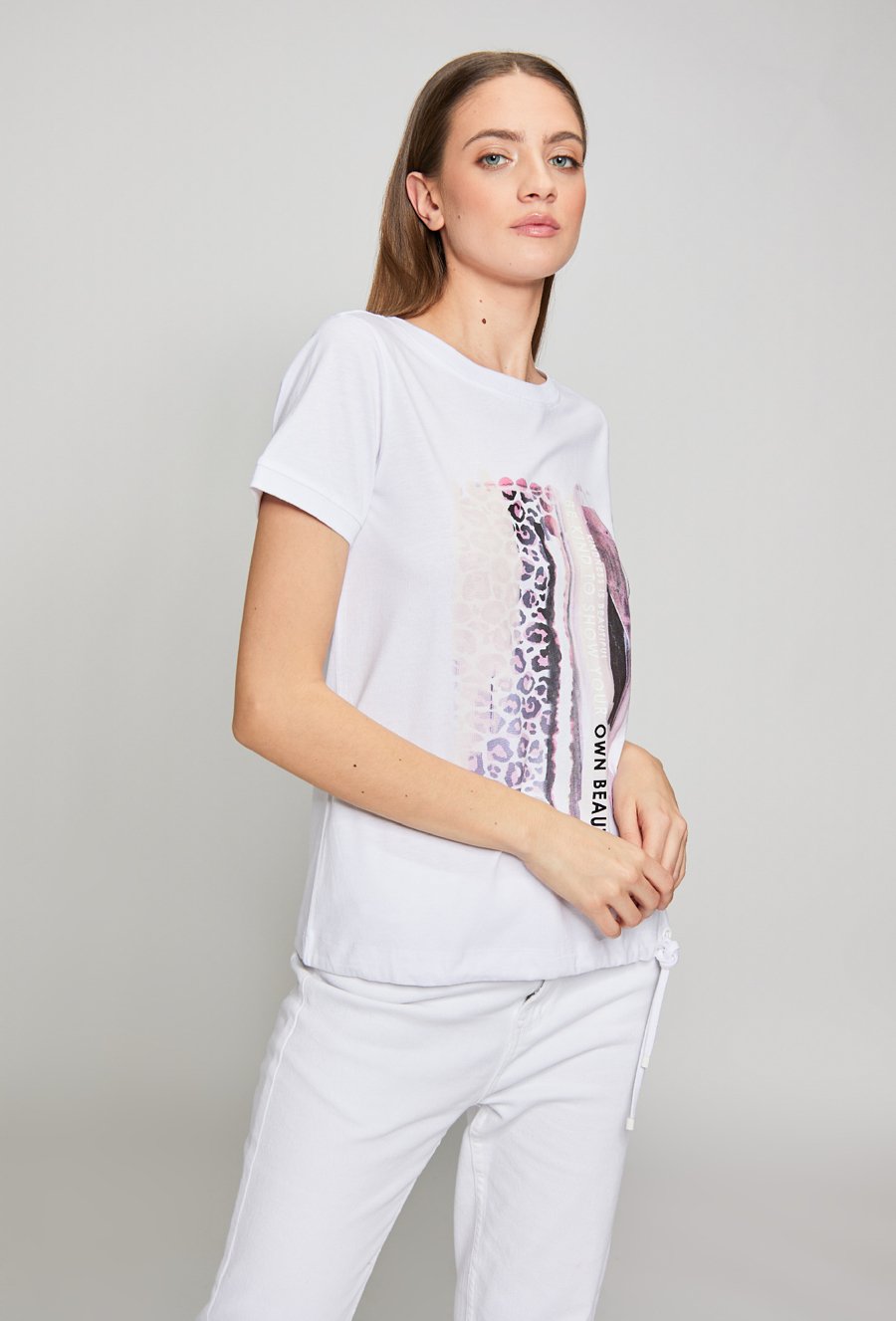 T-shirt damski z nadrukiem