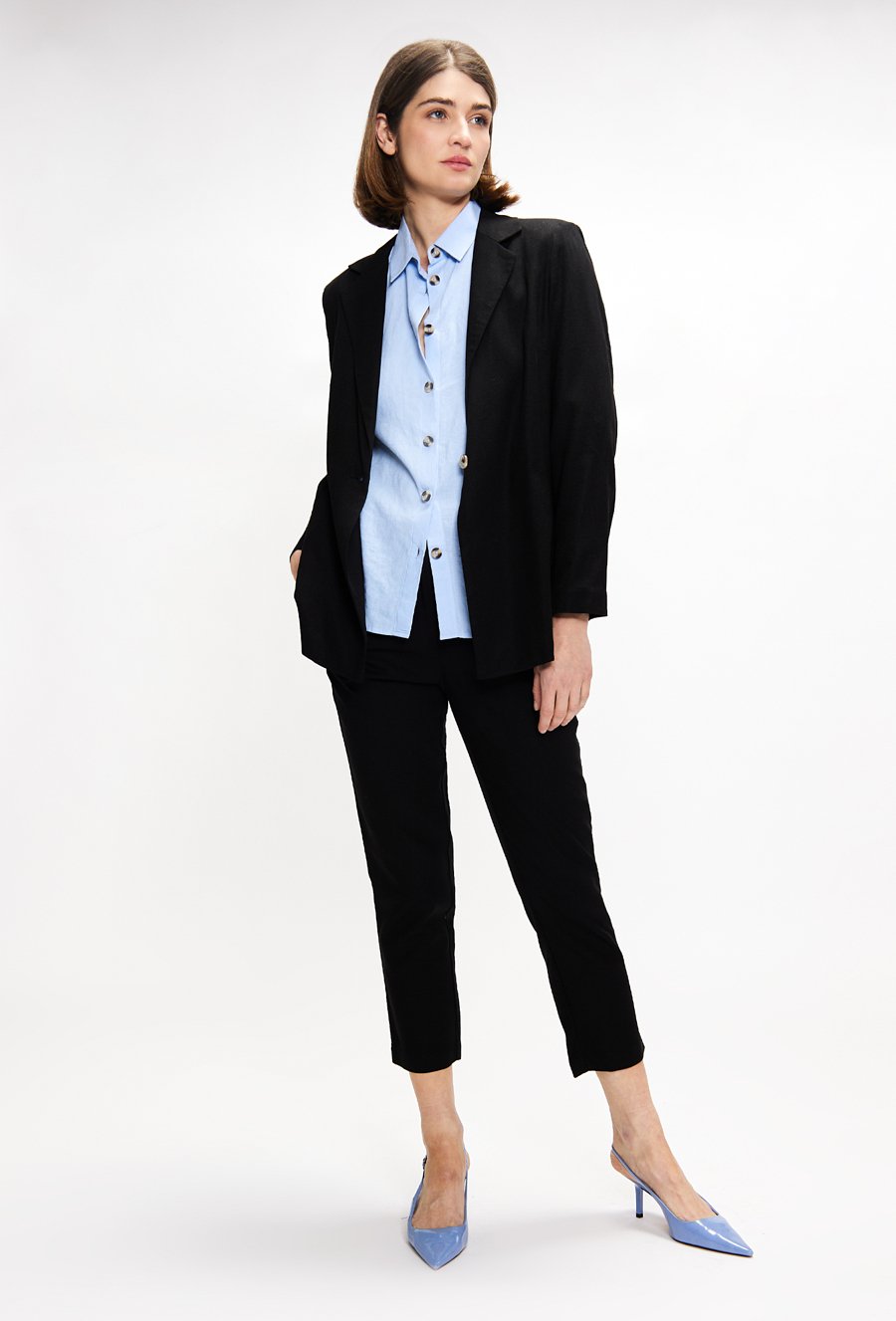 Spodnie z wiskozy oraz lnu