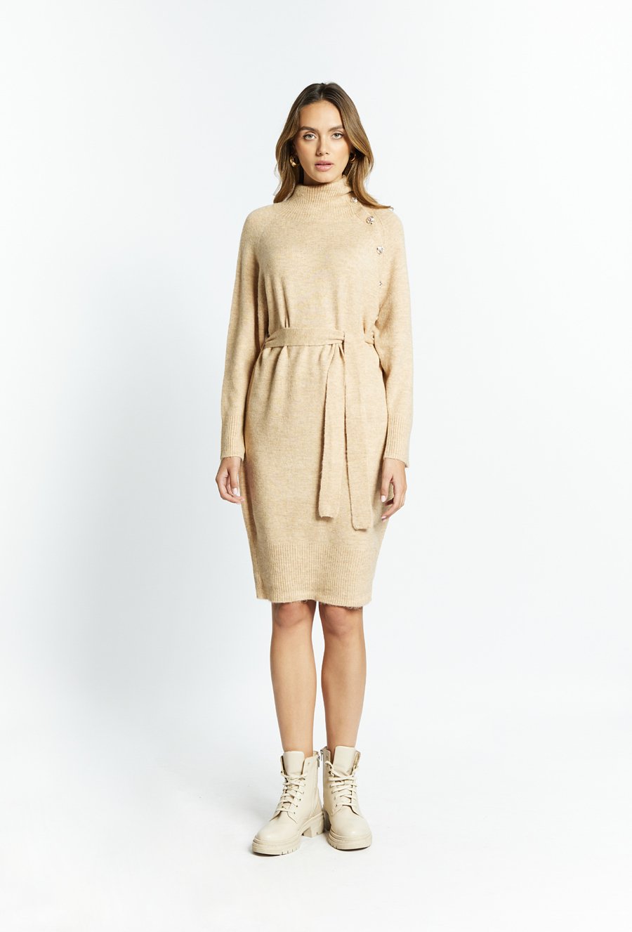 Swetrowa sukienka damska