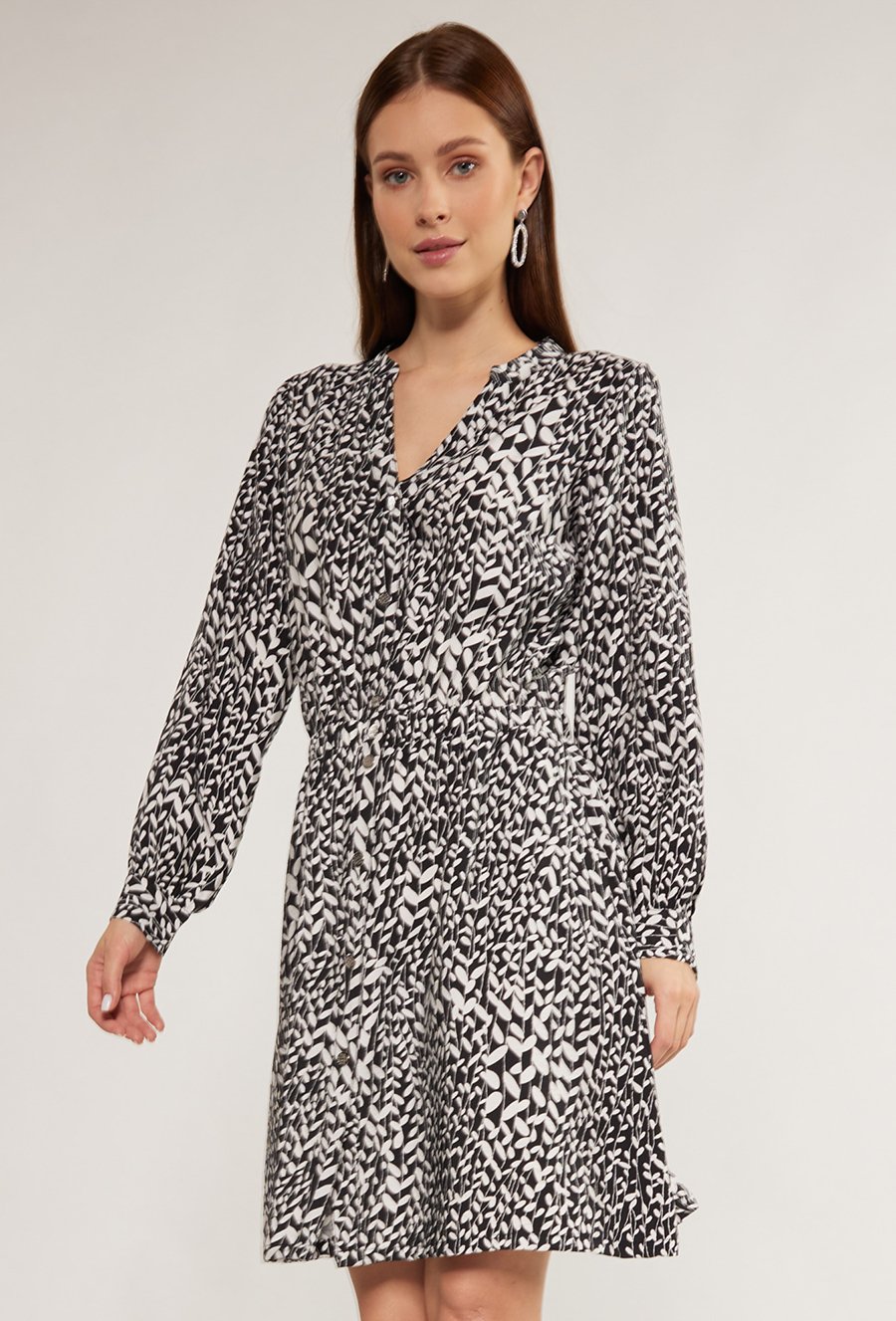 Wzorzysta sukienka damska