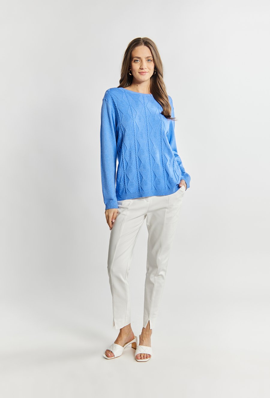 Wiskozowy sweter damski