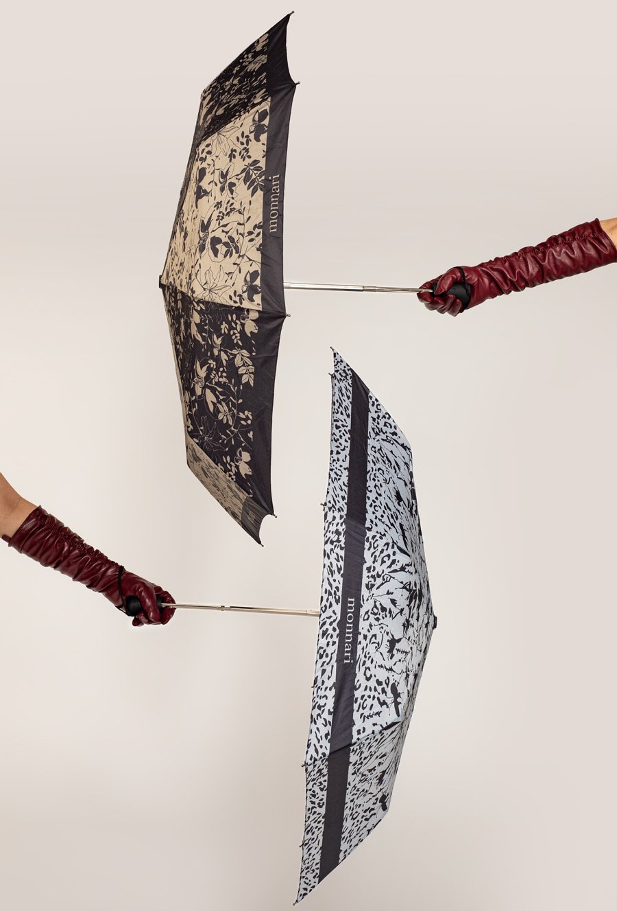 Automatyczna składana parasolka w kwiaty