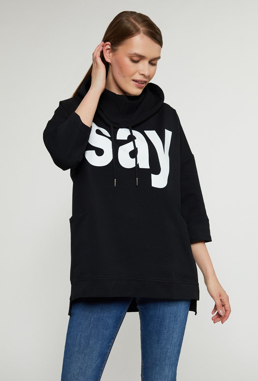 Bluza damska z kołnierzem