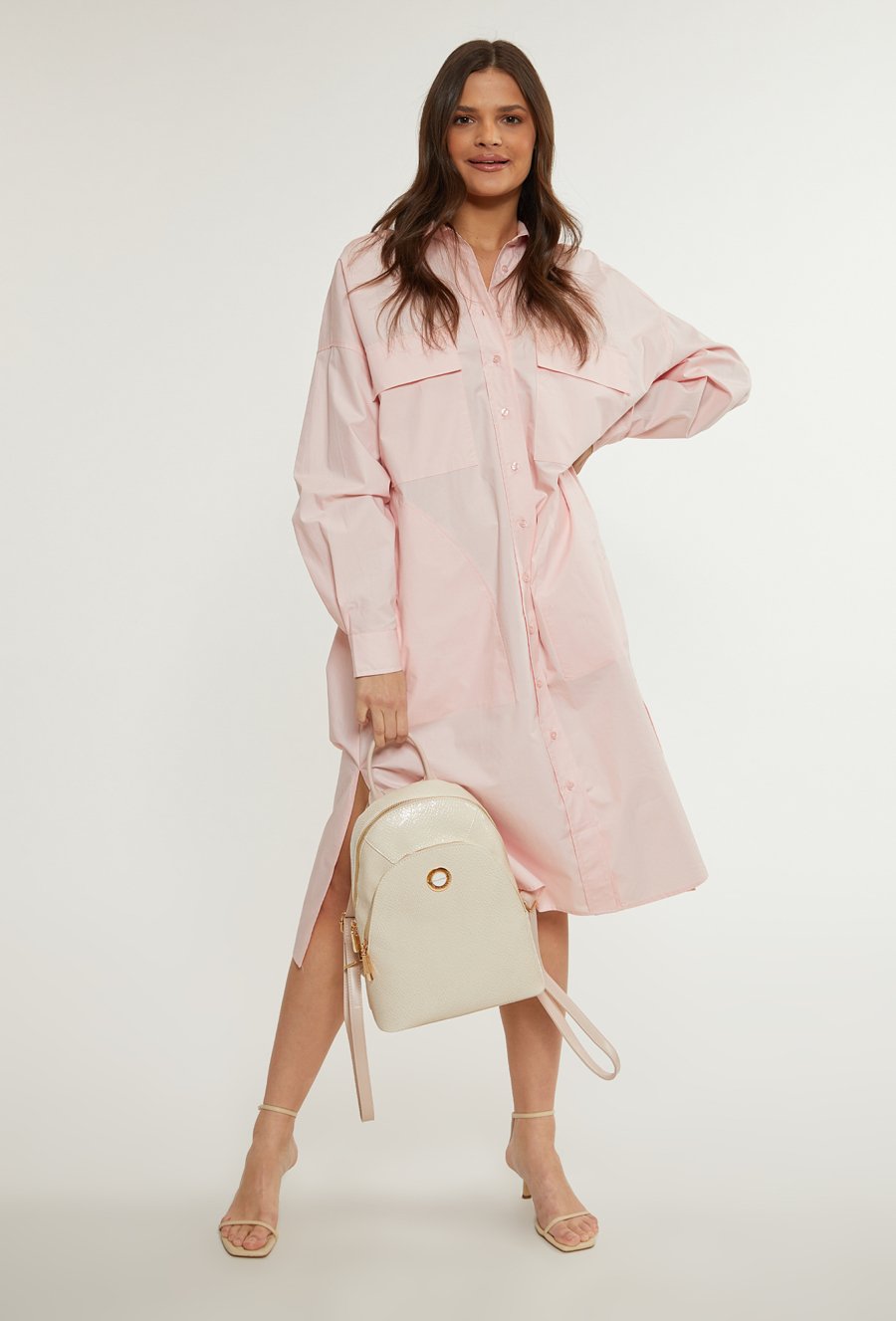 Wzorzysty plecak damski