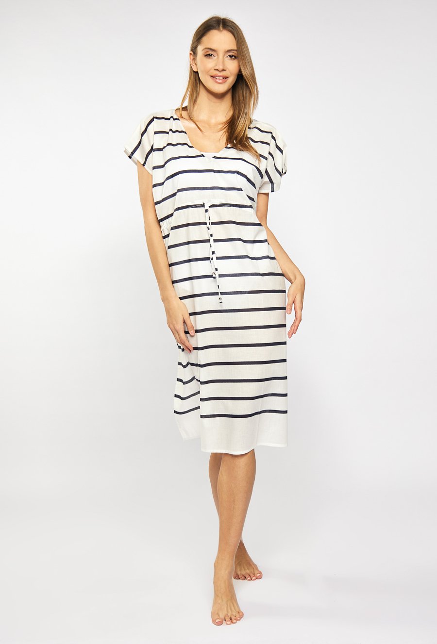 Bawełniane pareo w paski