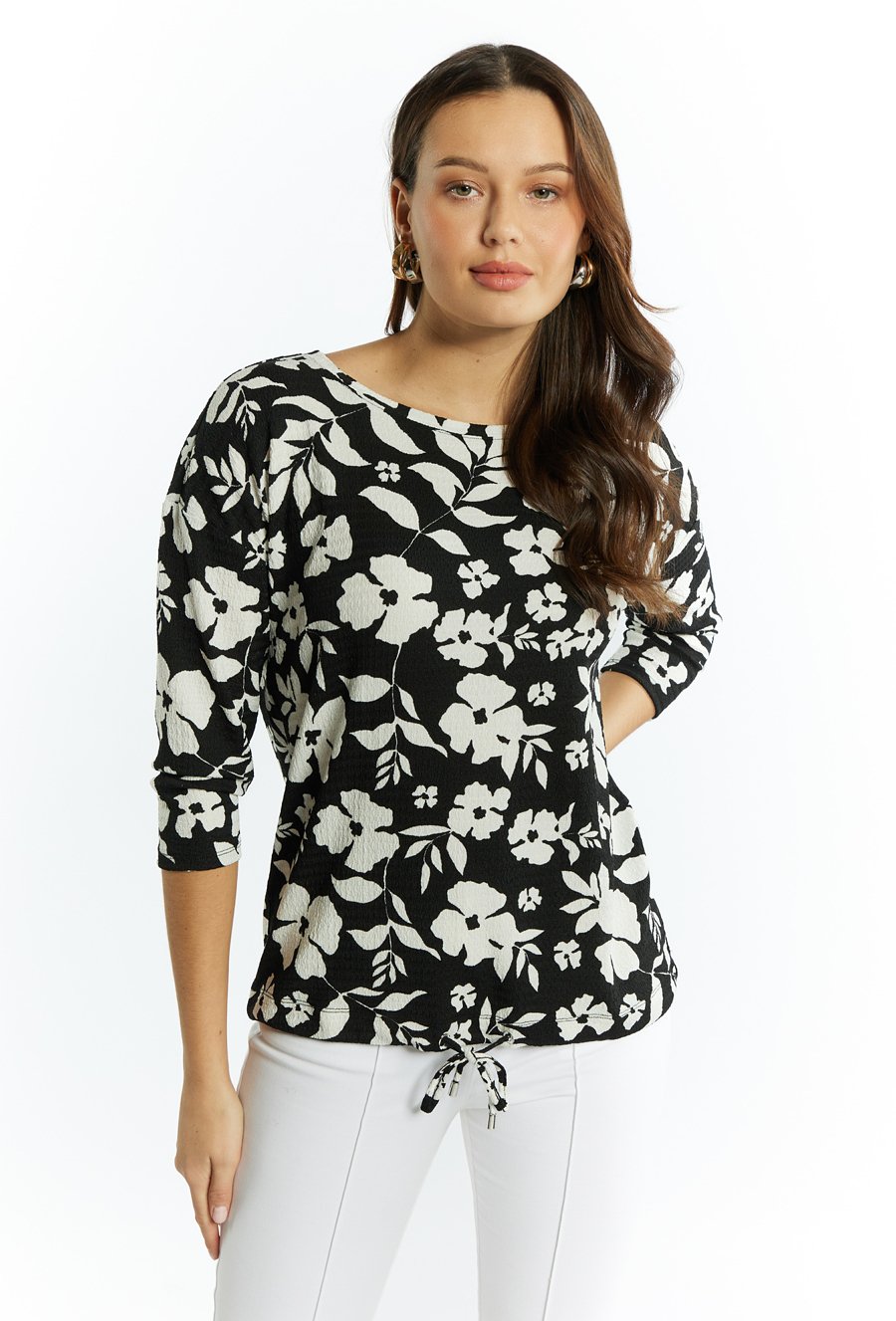 Wzorzysta bluzka damska