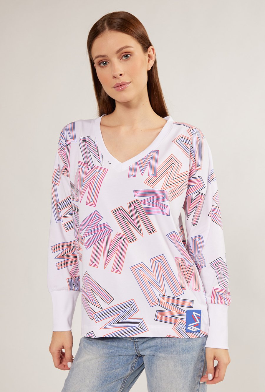 Bluzka damska z ciekawym wzorem