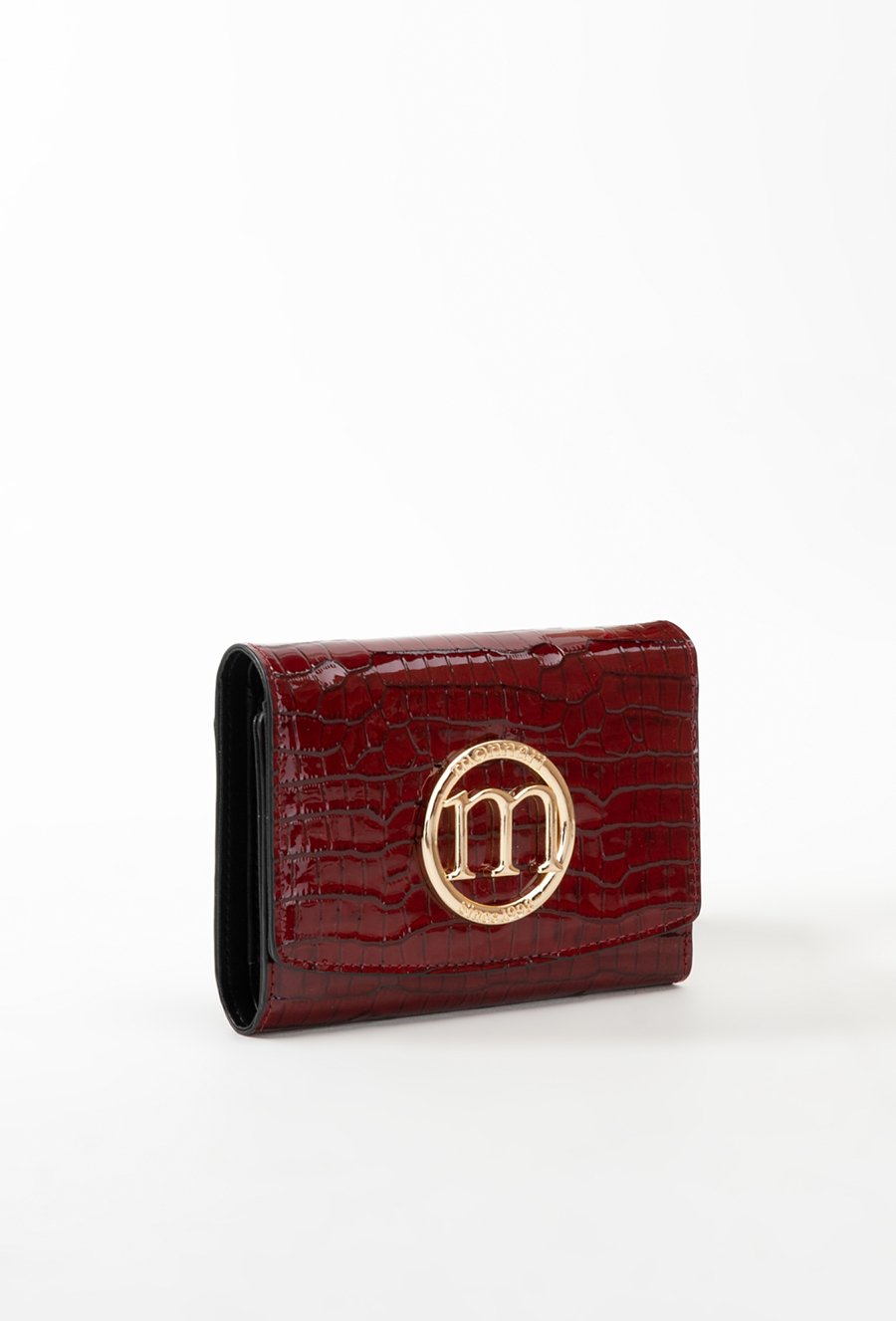 Sk&oacute;rzany portfel damski ze wzorem