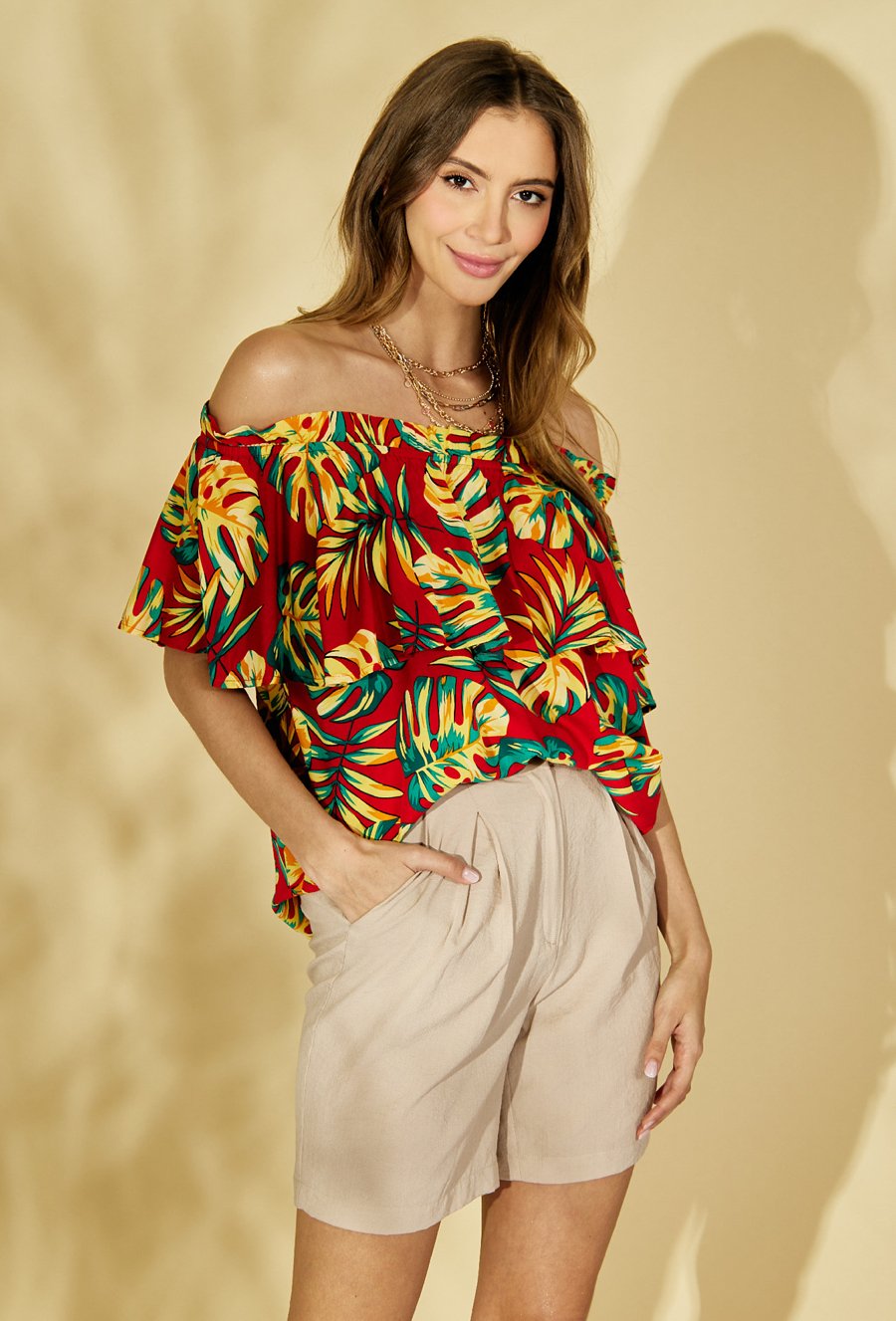 Bluzka damska typu hiszpanka