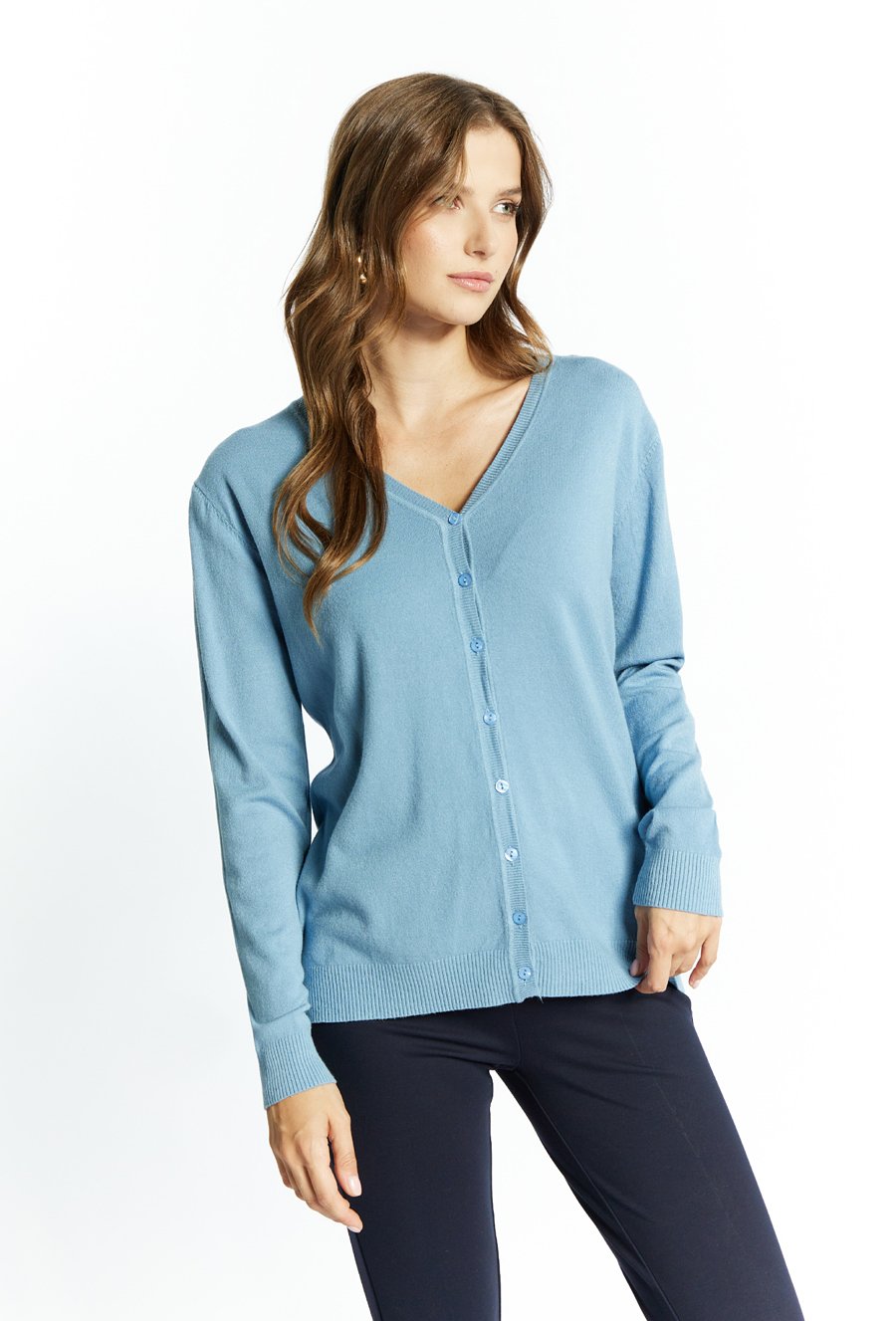 Sweter damski zapinany na guziki