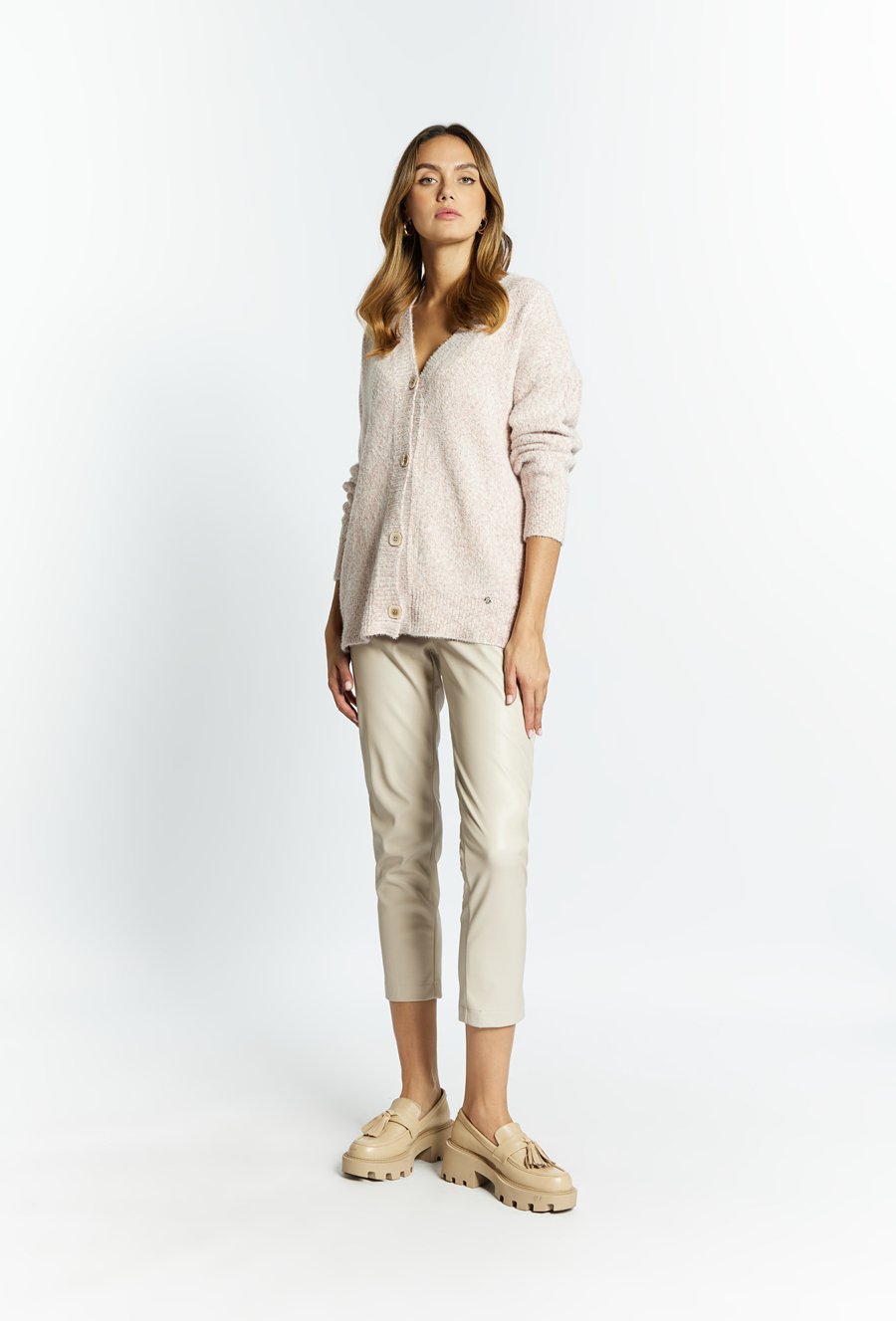 Sweter damski z guzikami