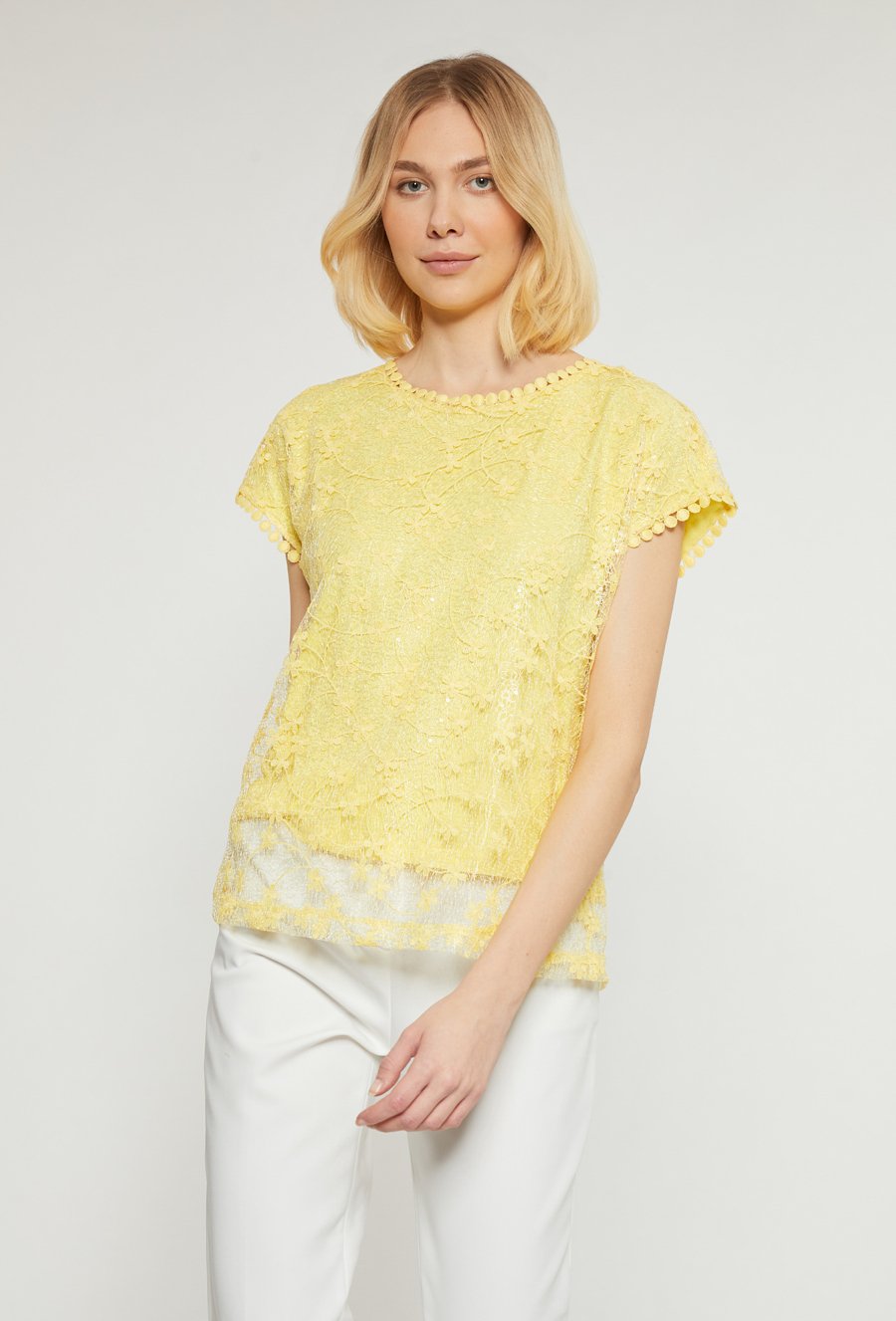 Bluzka damska z koronką