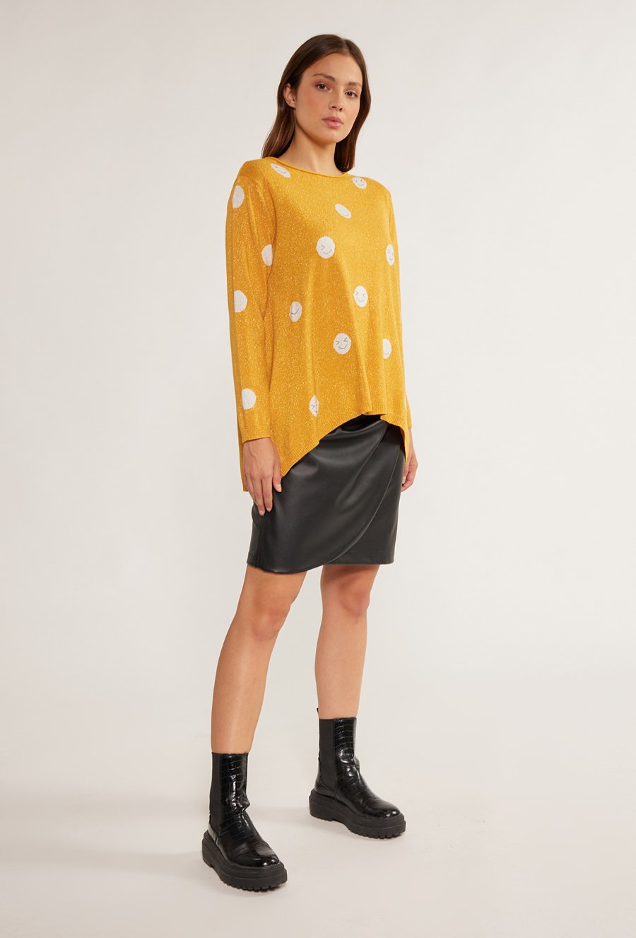 Sweter damski z wzorem