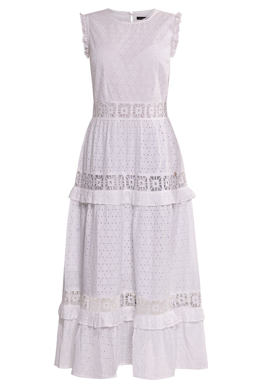 Ażurowa sukienka midi