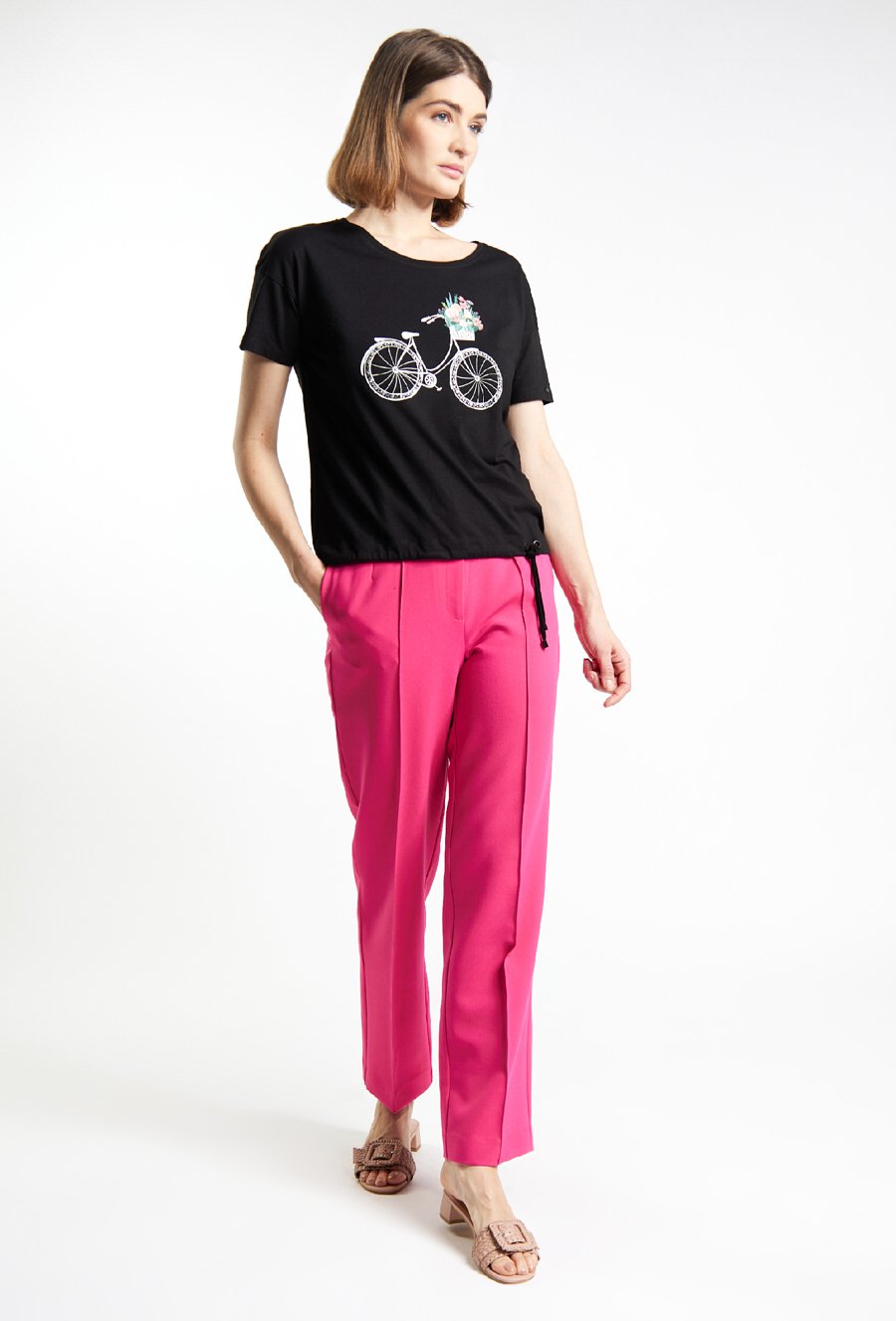 T-shirt damski z wzorem