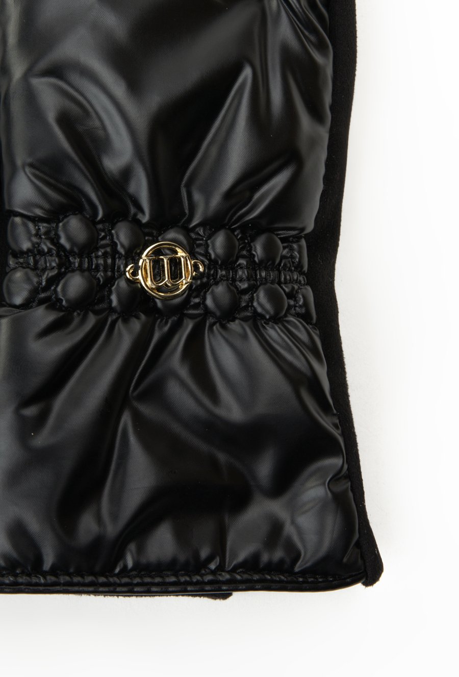 Połyskujące rękawiczki damskie